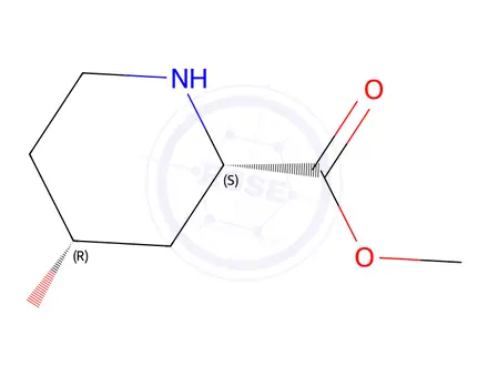 Chemical structure of 2-Piperidinecarboxylicacid,4-hydroxy-,methylester,cis-(9CI)