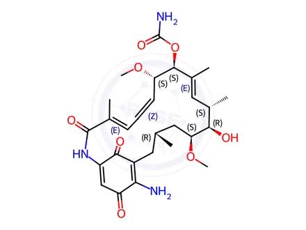 Chemical structure of 17-Amino Geldanamycin