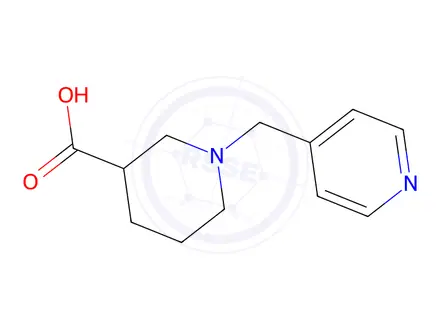 Chemical structure of 1-(Pyridin-4-ylmethyl)piperidine-3-carboxylic aciddihydrochloride