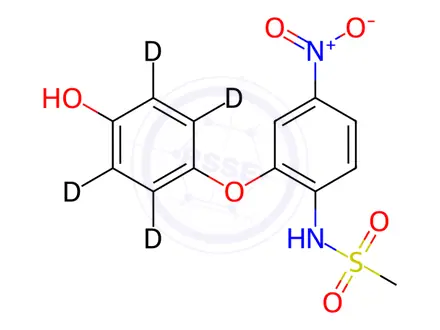Chemical structure of Nimesulide Impurity 9-d4
