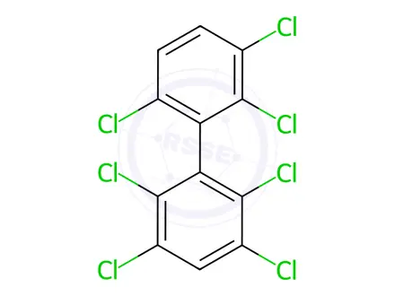 Chemical structure of 2,2',3,3',5,6,6'-Heptachlorobiphenyl