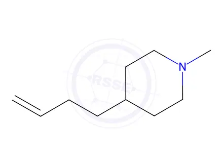 Chemical structure of 4-but-3-enyl-1-methylpiperidine