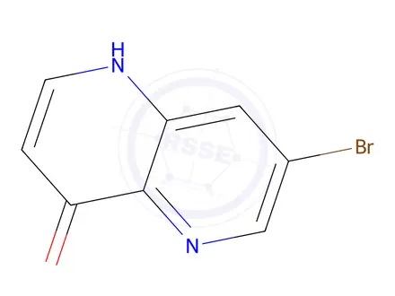 Chemical structure of 7-bromo-1,5-naphthyridin-4(1H)-one