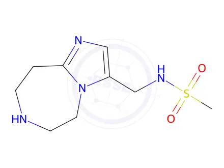 Chemical structure of N-((6,7,8,9-Tetrahydro-5H-imidazo[1,2-d][1,4]diazepin-3-yl)methyl)methanesulfonamide