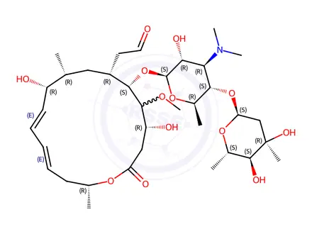 Chemical structure of Leucomycin