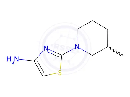Chemical structure of 2-(3-Methylpiperidin-1-yl)thiazol-4-amine