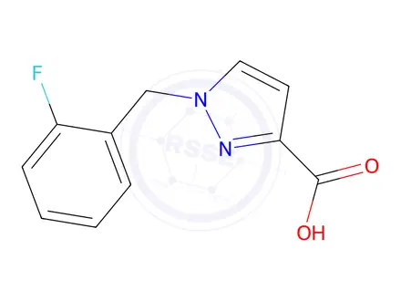 Chemical structure of 1-(2-Fluorobenzyl)-1H-pyrazole-3-carboxylic acid