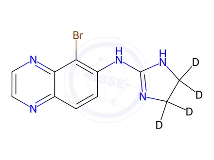 Chemical structure of Brimonidine-d4