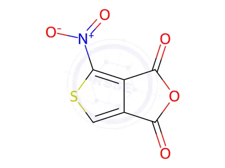 Chemical structure of 4-Nitro-1H,3H-thieno[3,4-c]furan-1,3-dione