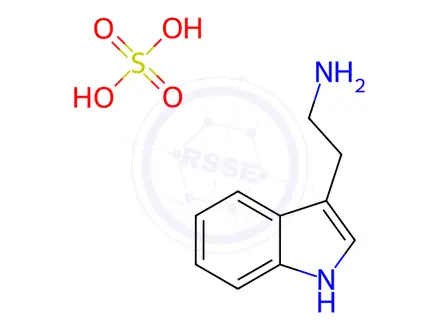 Chemical structure of 1H-indole-3-ethylamine sulphate