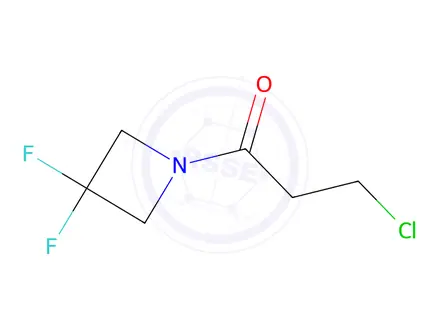 Chemical structure of 3-chloro-1-(3,3-difluoroazetidin-1-yl)propan-1-one