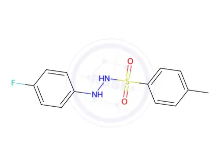 Chemical structure of N'-(1-(4-fluorophenyl)ethylidene)-4-methylbenzenesulfonohydrazide
