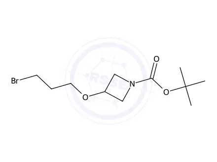 Chemical structure of Tert-butyl 3-(3-bromopropoxy)azetidine-1-carboxylate