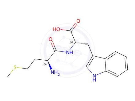 Chemical structure of H-Met-Trp-OH