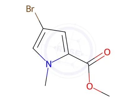 Chemical structure of Methyl 4-bromo-1-methylpyrrole-2-carboxylate, 97%