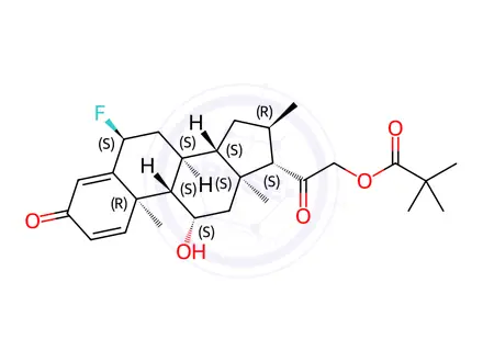 Chemical structure of Fluocortolone Pivalate