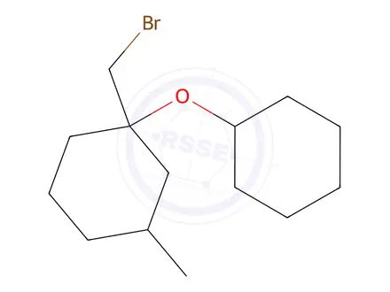 Chemical structure of 1-(Bromomethyl)-1-(cyclohexyloxy)-3-methylcyclohexane