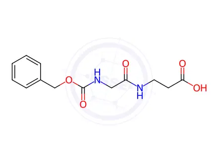 Chemical structure of N-CBZ-GLY-B-ALA