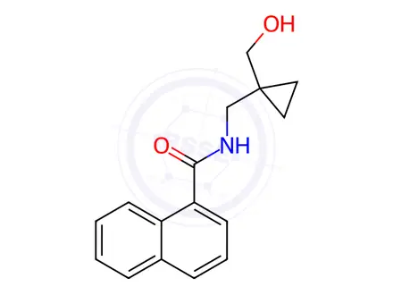 Chemical structure of N-((1-(Hydroxymethyl)cyclopropyl)methyl)-1-naphthamide