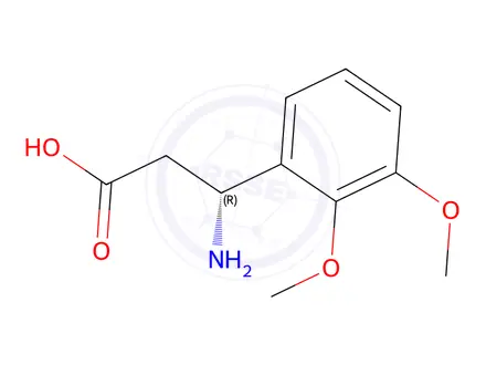 Chemical structure of (R)-3-Amino-3-(2,3-dimethoxy-phenyl)-propionic Acid