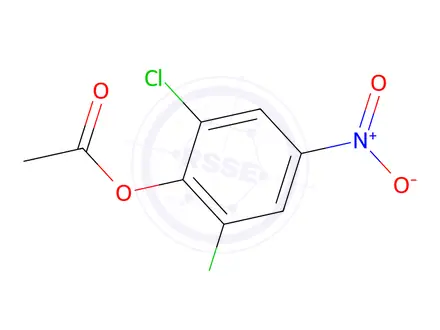 Chemical structure of 2-Acetoxy-1,3-dichloro-5-nitrobenzene