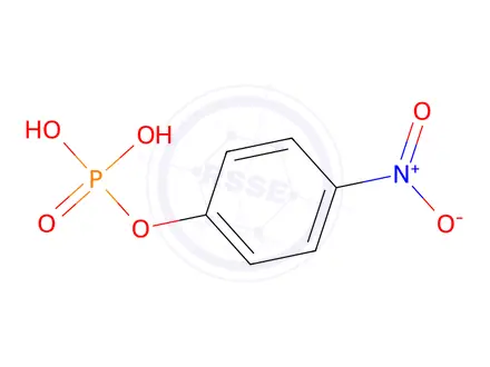 Chemical structure of 4-Nitrophenyl phosphate