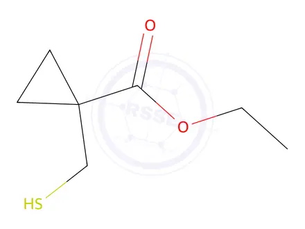 Chemical structure of Cyclopropanecarboxylic acid, 1-(mercaptomethyl)-, ethyl ester (9CI)