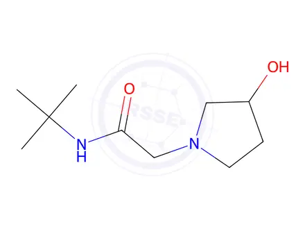 Chemical structure of n-tert-butyl-2-(3-hydroxypyrrolidin-1-yl)acetamide