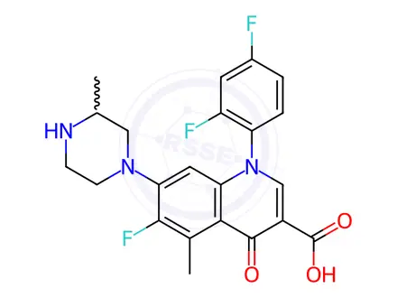 Chemical structure of Temafloxacin Impurity 19