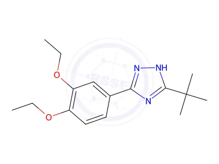 Chemical structure of 3-(tert-Butyl)-5-(3,4-diethoxyphenyl)-1H-1,2,4-triazole