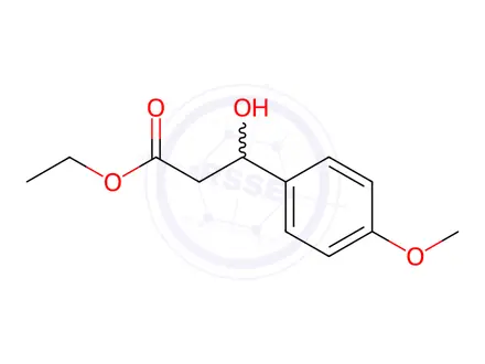 Chemical structure of Ethyl 3-hydroxy-3-(4-methoxyphenyl)propanoate