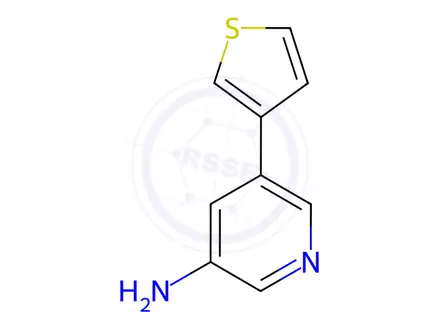 Chemical structure of 5-(Thiophen-3-yl)pyridin-3-amine