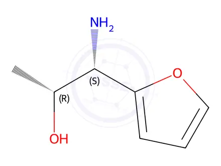 Chemical structure of (1S,2R)-1-AMINO-1-(2-FURYL)PROPAN-2-OL