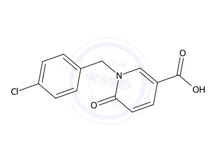 Chemical structure of 1-(4-Chlorobenzyl)-6-oxo-1,6-dihydropyridine-3-carboxylic acid