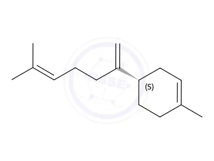 Chemical structure of (-)-β-Bisabolene