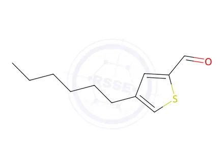 Chemical structure of 4-Hexylthiophene-2-carboxaldehyde