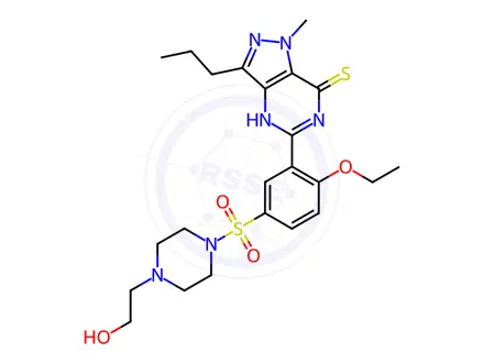 Chemical structure of Hydroxythiohomo sildenafil