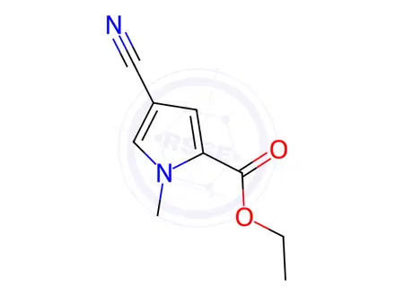 Chemical structure of Ethyl 4-cyano-1-methyl-1H-pyrrole-2-carboxylate