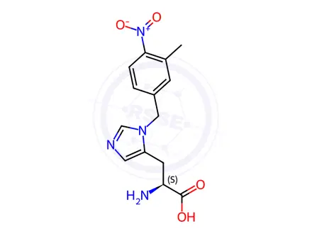 Chemical structure of 3-(3-METHYL-4-NITROBENZYL)-L-HISTIDINE