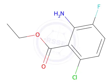 Chemical structure of Ethyl 2-amino-6-chloro-3-fluorobenzoate