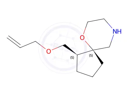 Chemical structure of Rel-(1S,5S)-1-(Allyloxymethyl)-6-Oxa-9-Azaspiro[4.5]Decane
