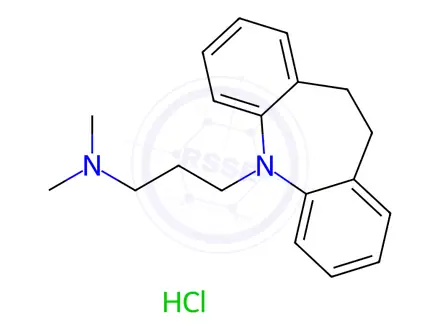 Chemical structure of Imipramine hydrochloride