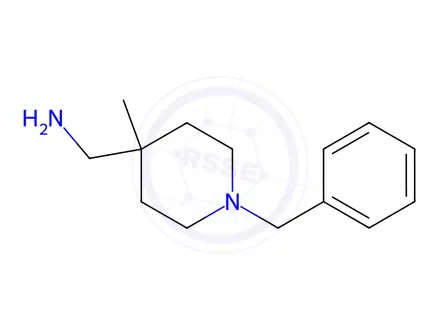 Chemical structure of 1-(1-benzyl-4-methylpiperidin-4-yl)methylamine