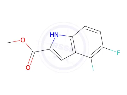 Chemical structure of methyl 4,5-difluoro-1H-indole-2-carboxylate