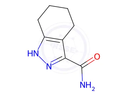 Chemical structure of 4,5,6,7-tetrahydro-1H-indazole-3-carboxamide