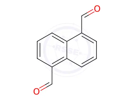 Chemical structure of naphthalene-1,5-dicarboxaldehyde