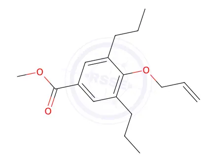 Chemical structure of Methyl 4-allyloxy-3,5-dipropylbenzoate