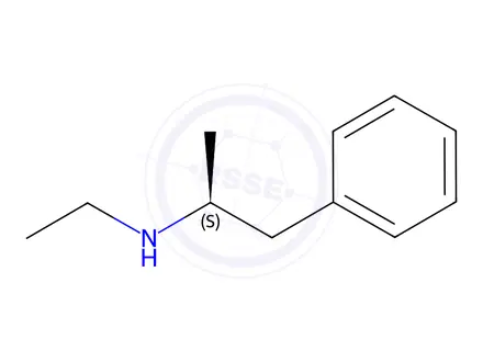 Chemical structure of d-N-ethylamphetamine