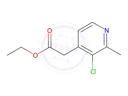Chemical structure of Ethyl 2-(3-chloro-2-methylpyridin-4-yl)acetate