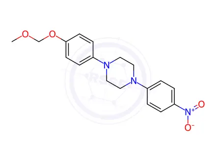 Chemical structure of 1-(4-O-Methoxymethyl-4-hydroxyphenyl)-4-(4-nitrophenyl)piperazine